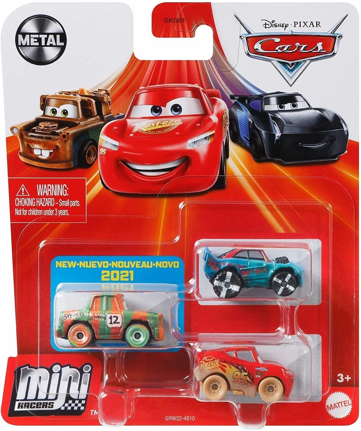 Smart activities for young learners Disney Cars Mini Racers Pack Of 3 - Assorted