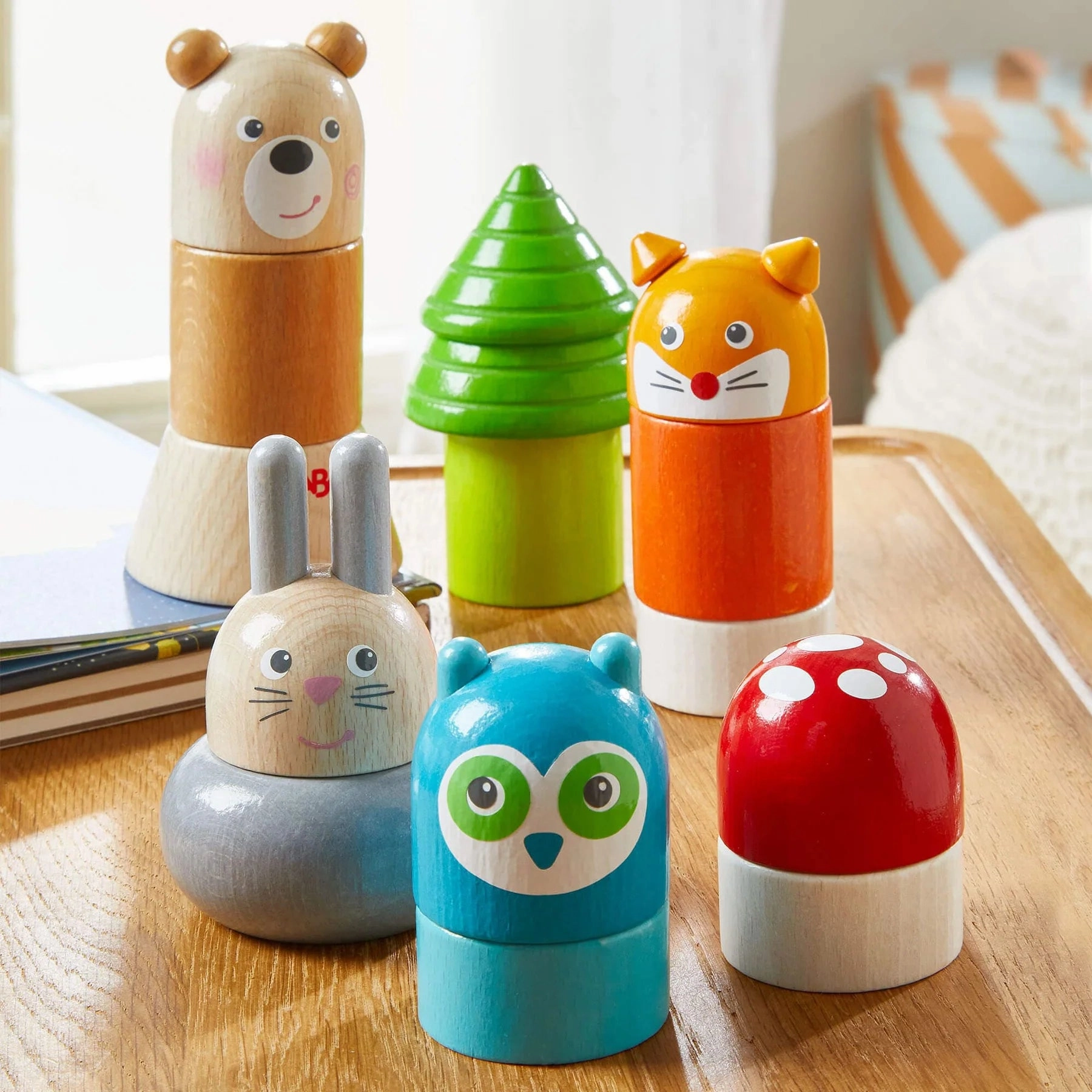 Forest Animals Wooden Stacking Toy Parent-approved learning