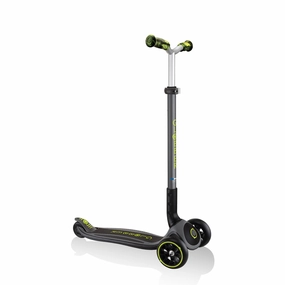 Curious minds Nurturing minds Globber Master Prime Foldable Scooter - Black / Lime Green (4 - 14Y)