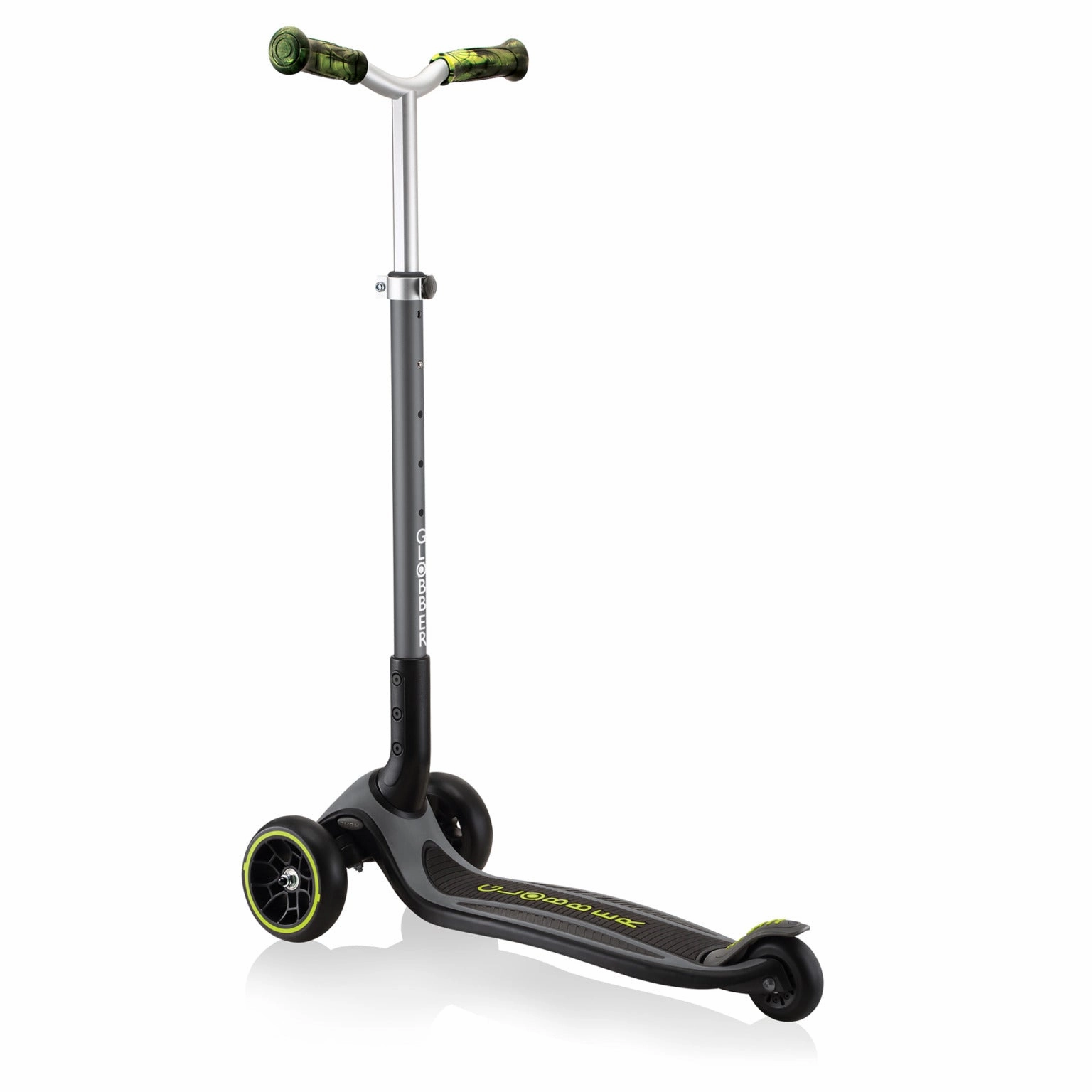 Fun that fuels growth Play & learn Globber Master Prime Foldable Scooter - Black / Lime Green (4 - 14Y)