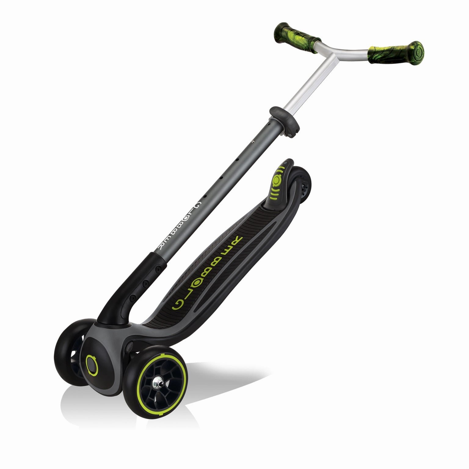 Educational fun Globber Master Prime Foldable Scooter - Black / Lime Green (4 - 14Y)