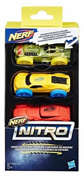 Nerf Nitro C0779 Foam Cars - Pack Of 3 Smart kids gear
