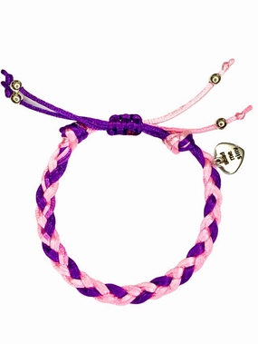 Moments of imagination Pink & Purple Large Braid Bracelet