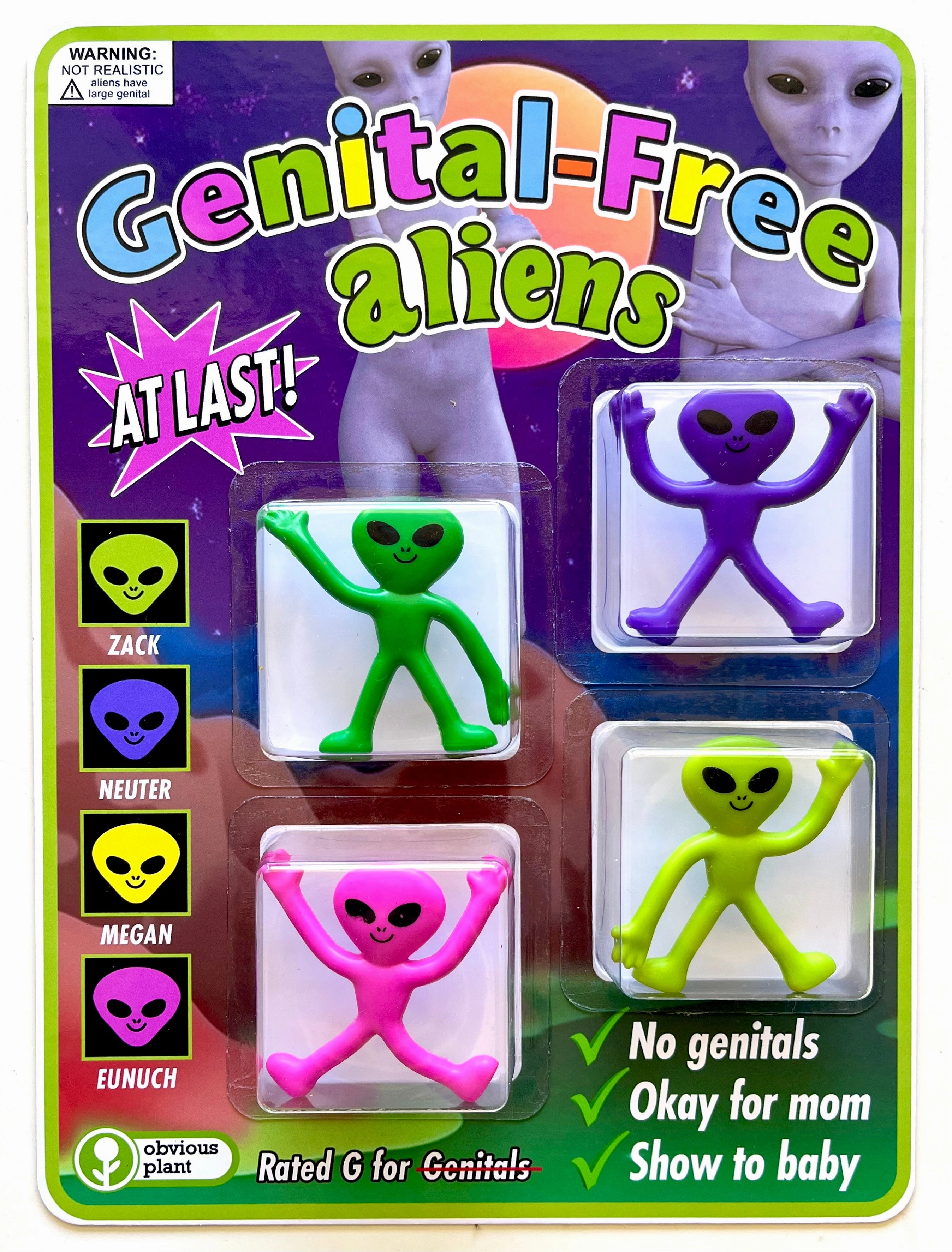Early learning Exploration made fun Genital-Free Aliens