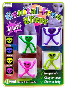Early learning Exploration made fun Genital-Free Aliens