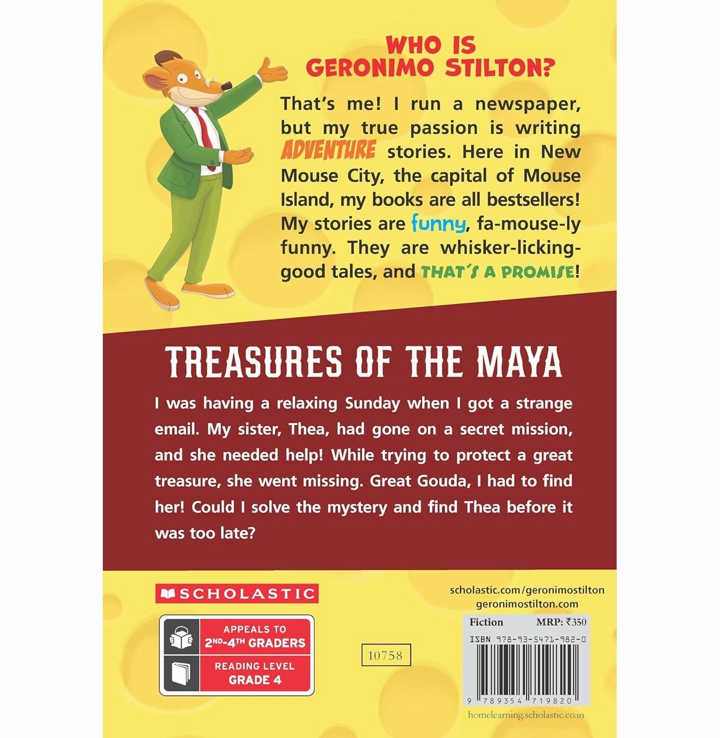 Geronimo Stilton #83: Treasures Of The Maya Geronimo Stilton Geronimo Stilton Young explorers Exploration gear