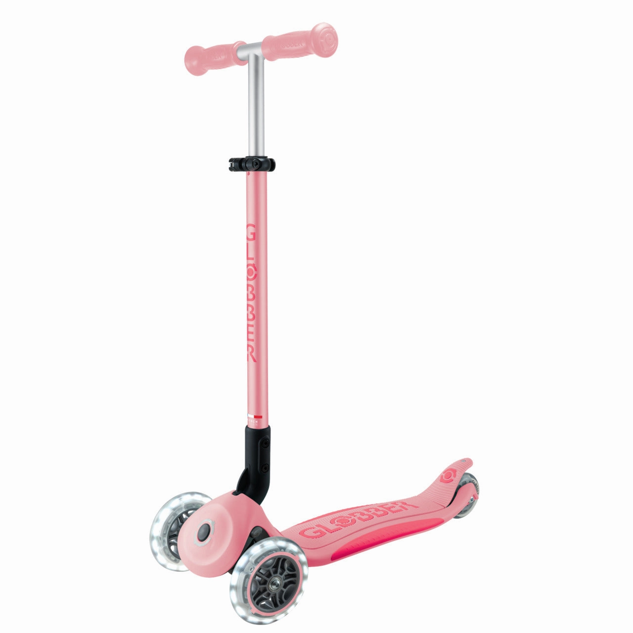 Enrichment activities Early discovery Globber Elite Lights Foldable Scooter - Pastel Pink / Fuchsia (3 - 9Y )