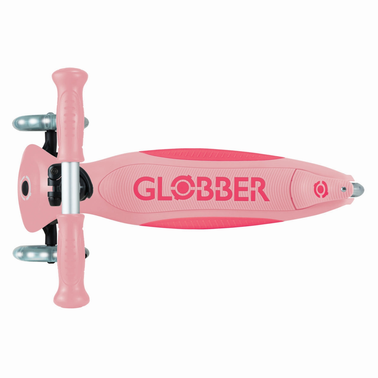 Creative kids Globber Elite Lights Foldable Scooter - Pastel Pink / Fuchsia (3 - 9Y )