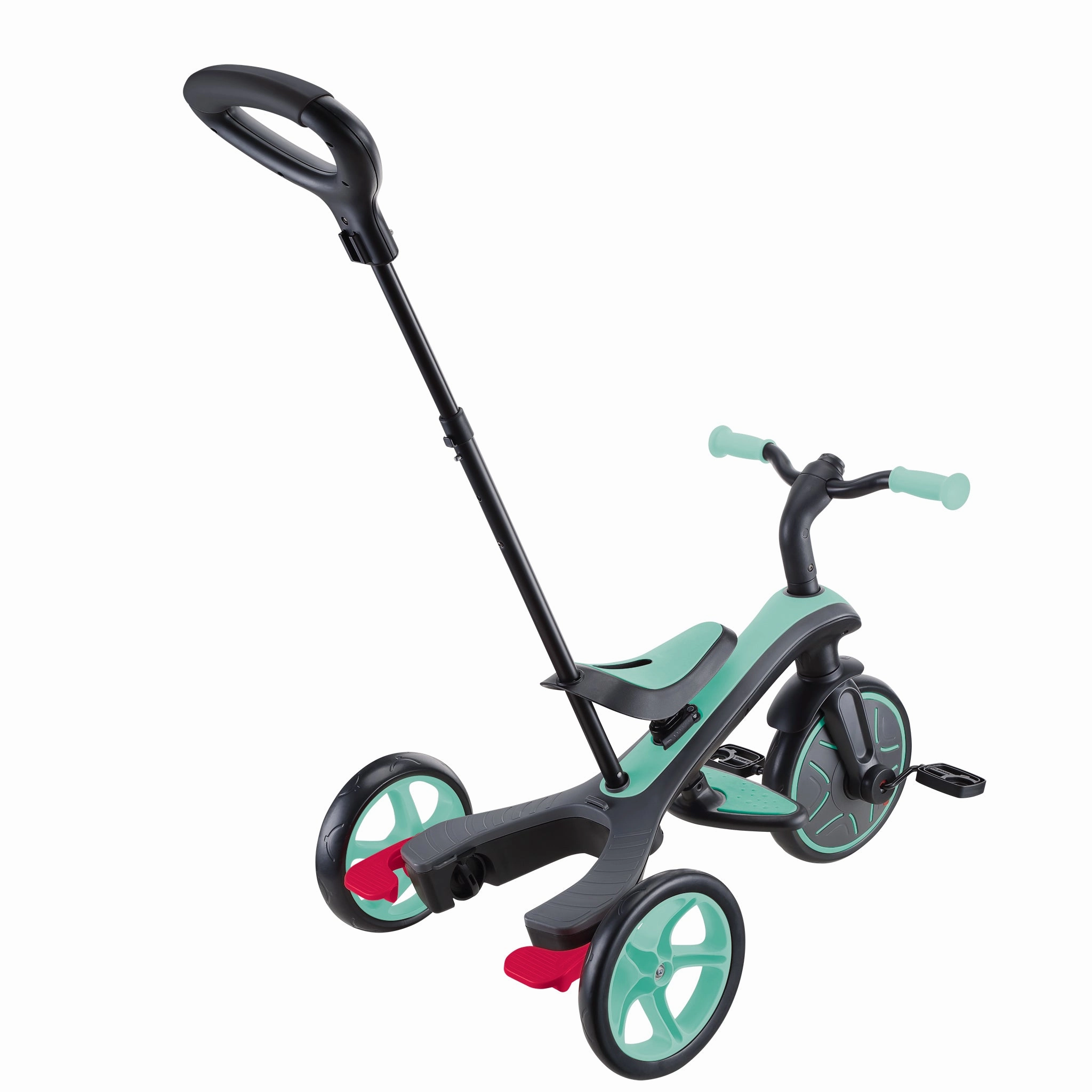 Nurturing minds Little creators Globber Explorer Trike 4-In-1 - Mint (New Canopy, New Handlebar, New Handlegrip Skin) (10M - 5Y)
