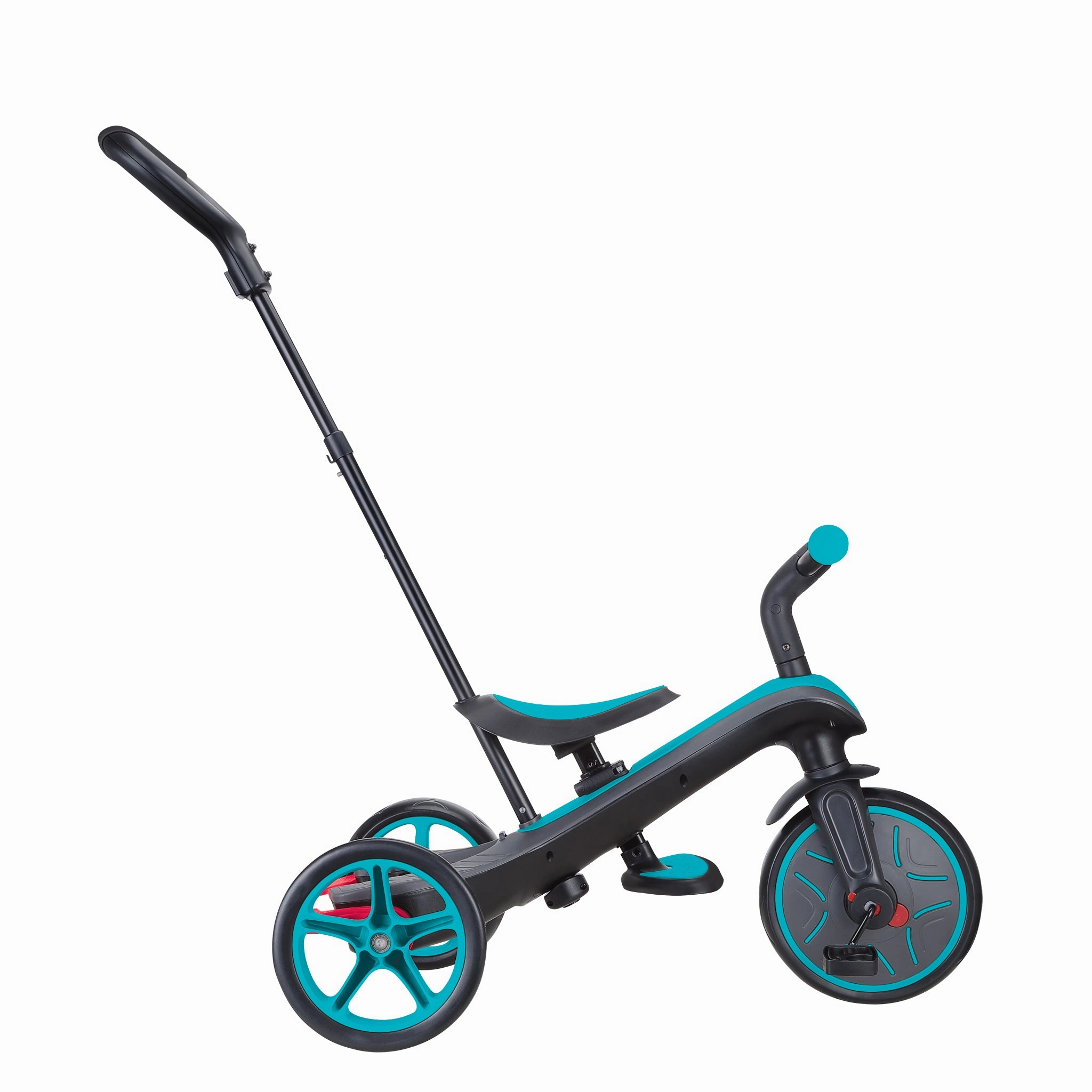 Child development Early learning Globber Explorer Trike 4-In-1 - Teal (New Canopy, New Handlebar, New Handlegrip Skin) (10M - 5Y)