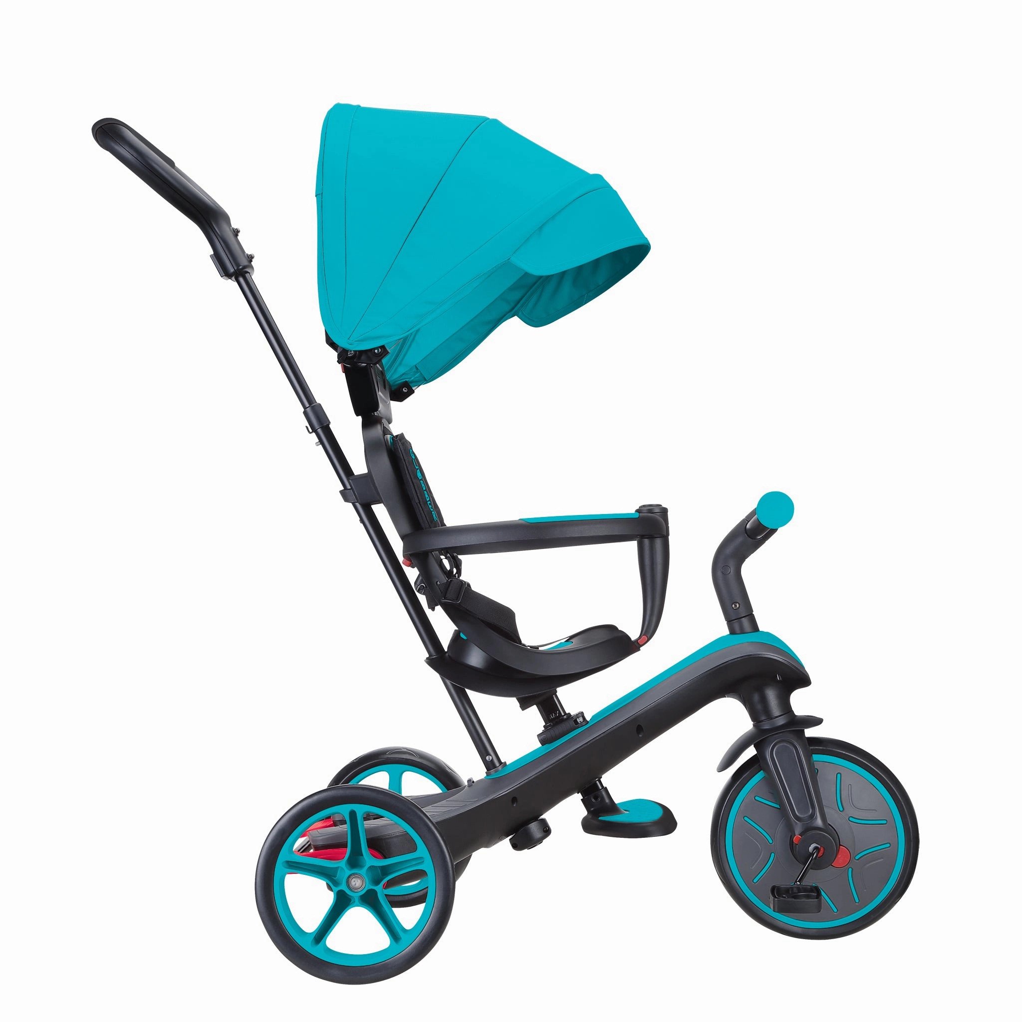 Kids essentials Growing minds Globber Explorer Trike 4-In-1 - Teal (New Canopy, New Handlebar, New Handlegrip Skin) (10M - 5Y)