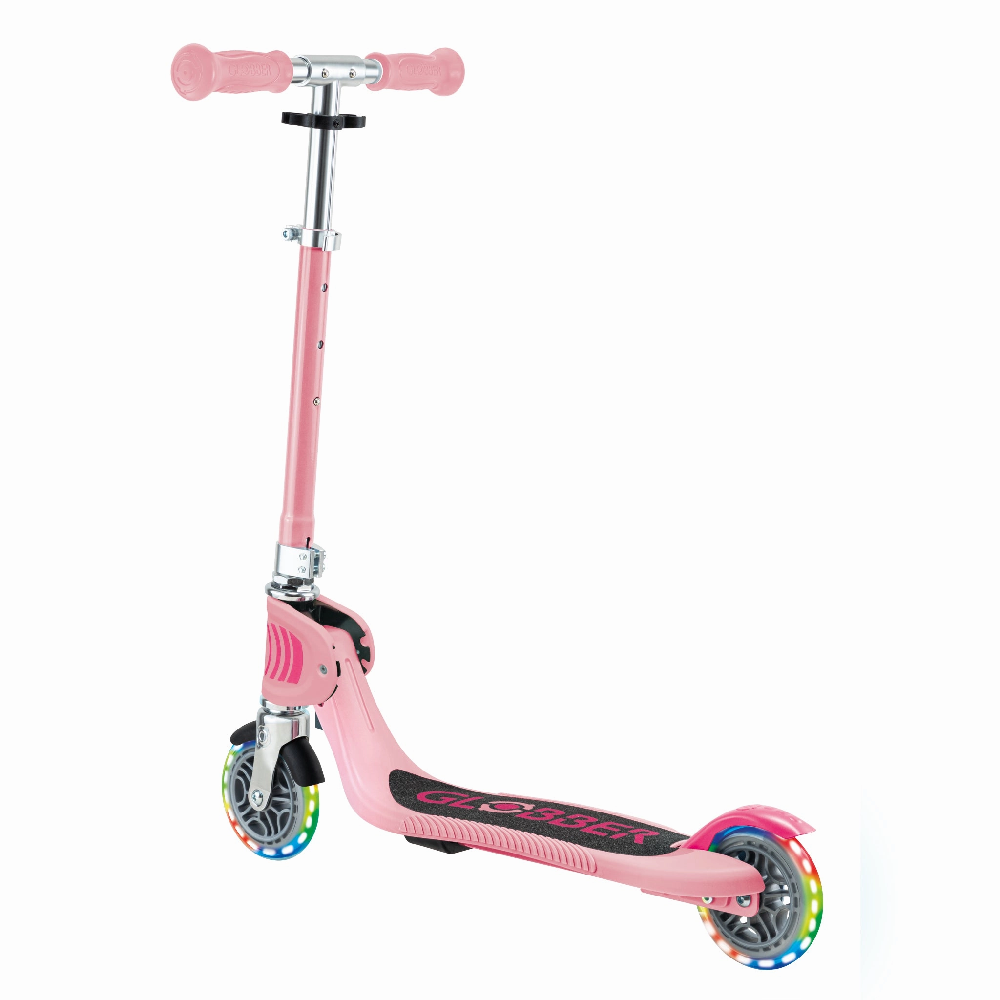 Globber Flow Foldable Junior Light Scooter - Pastel Pink (3Y ) Growing minds