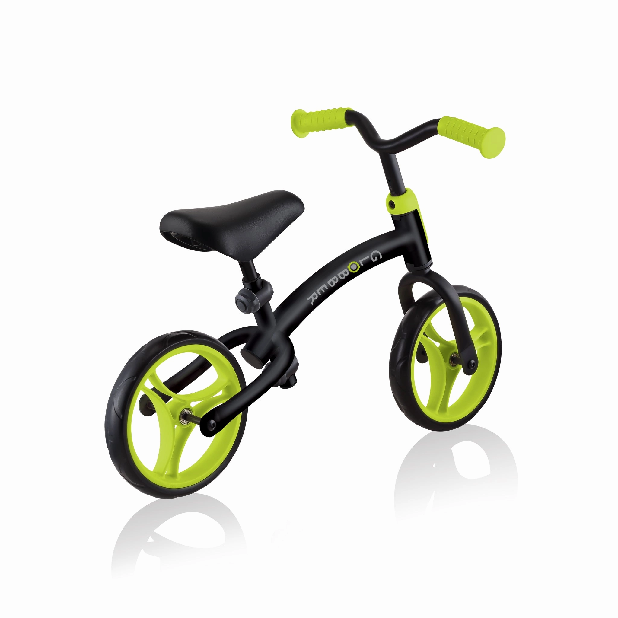 Globber Go Bike Balance Bike - Black / Lime Green (2 - 5Y) (Online Exclusive) Tiny thinkers