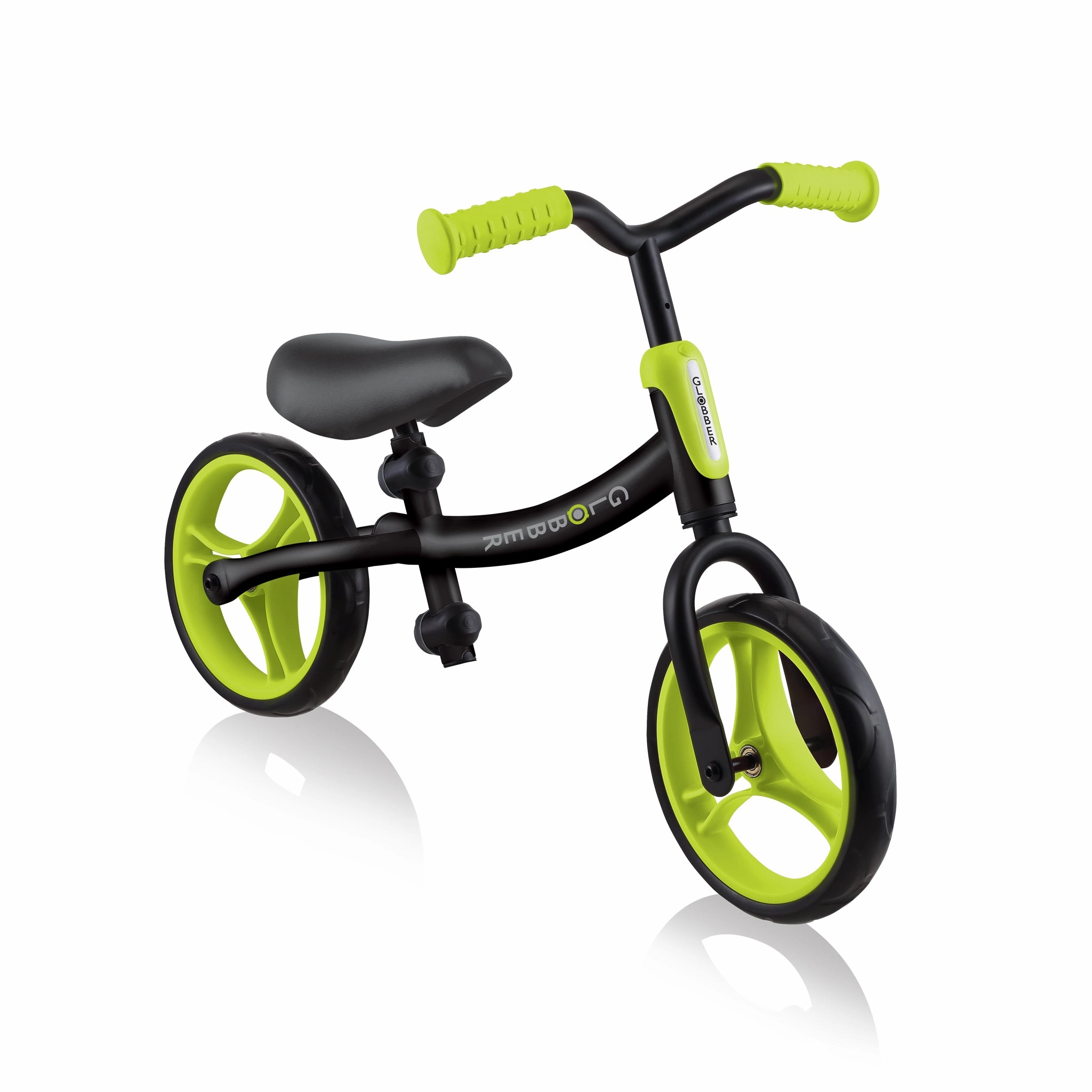 Globber Go Bike Balance Bike - Black / Lime Green (2 - 5Y) (Online Exclusive) Child development Mindful play