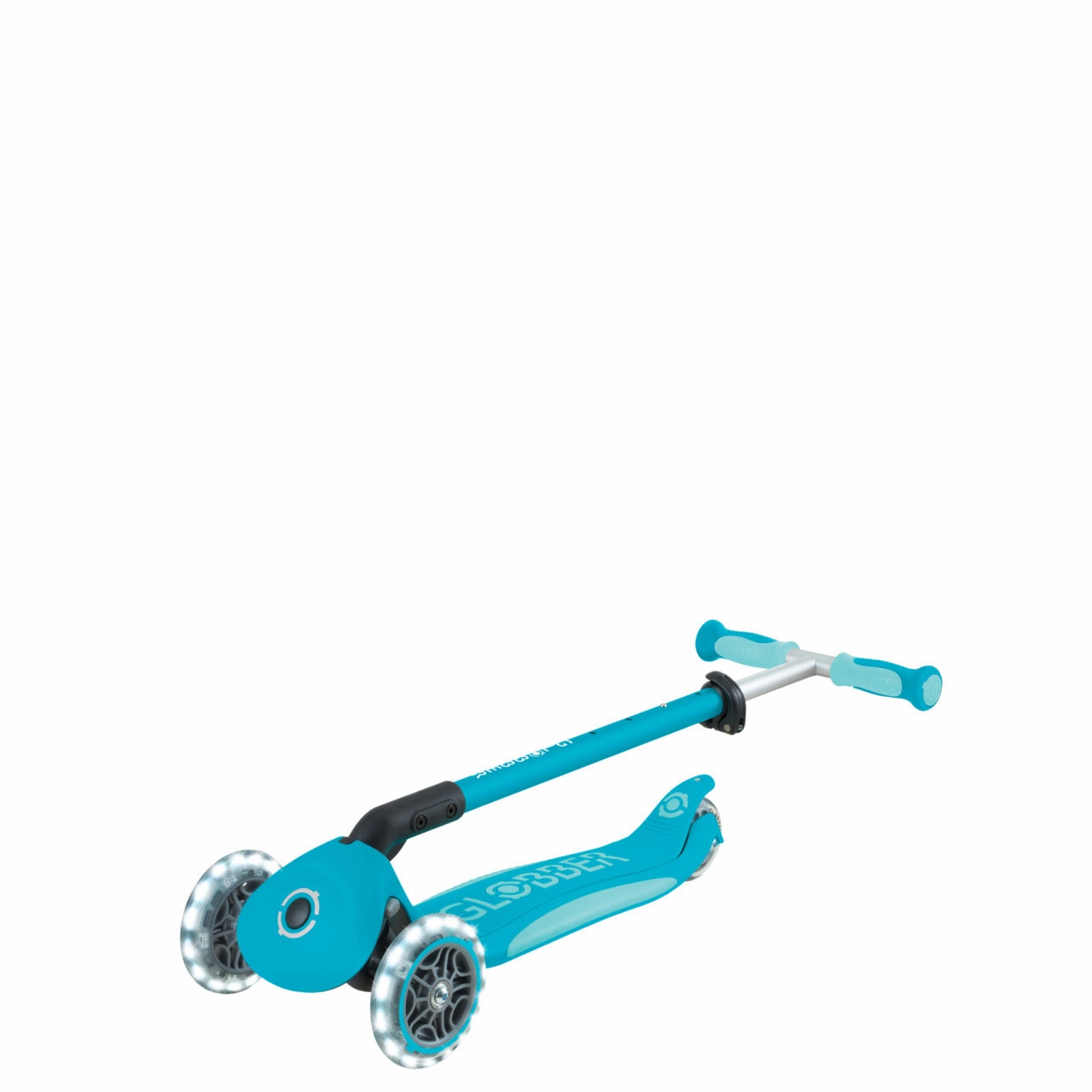 Growth tools Globber Go Up Deluxe Lights 360 Foldable Scooter - Aqua (15M - 9Y )