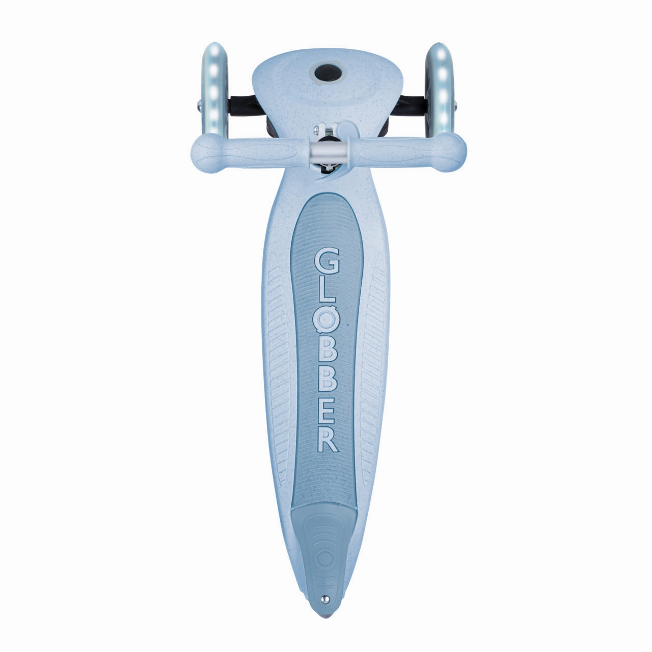 Little builders Happy hands Globber Junior Foldable Lights Ecologic Scooter - Blueberry (New Handlebar Grips) (2Y )