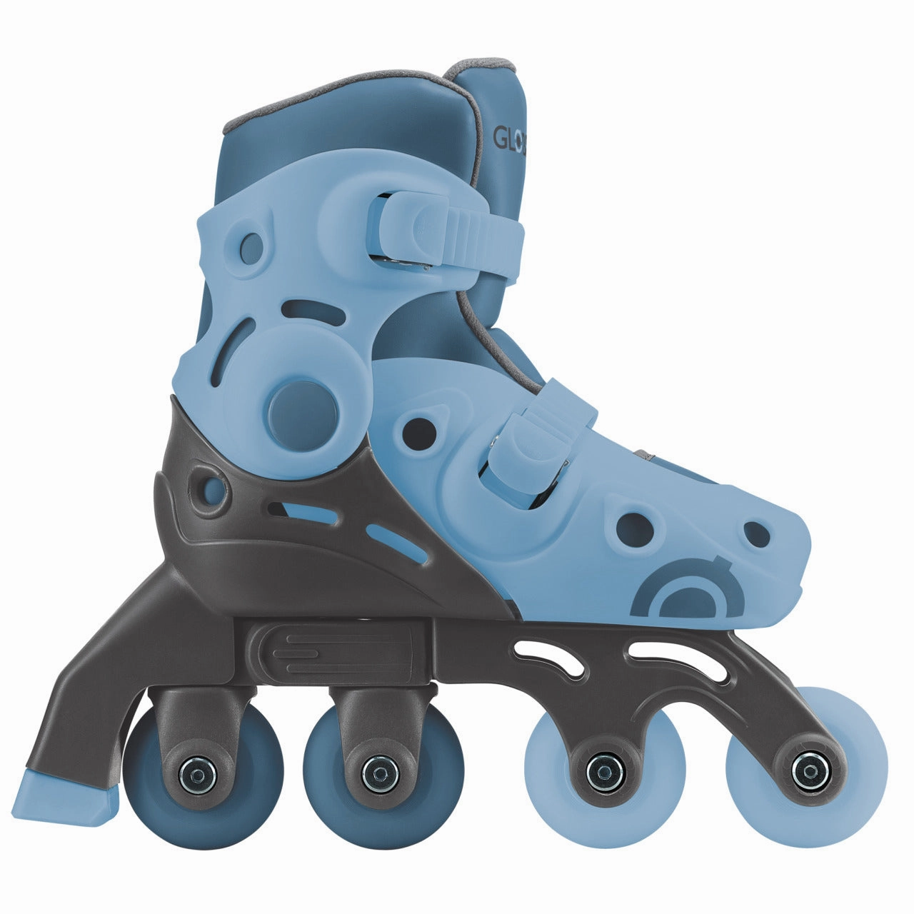 Globber Learning Inline Skates 2 In 1 - Ash Blue Busy kids Educational fun