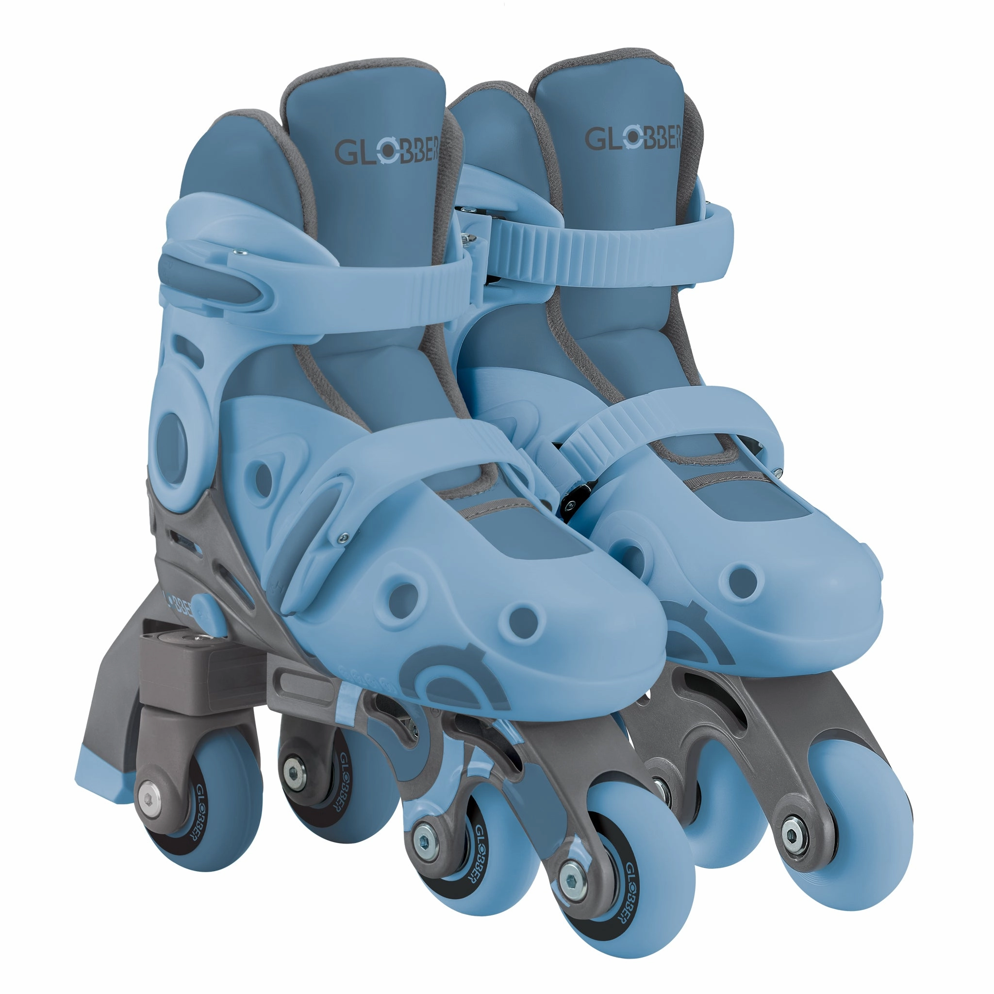 Globber Learning Inline Skates 2 In 1 - Ash Blue Smart kids gear