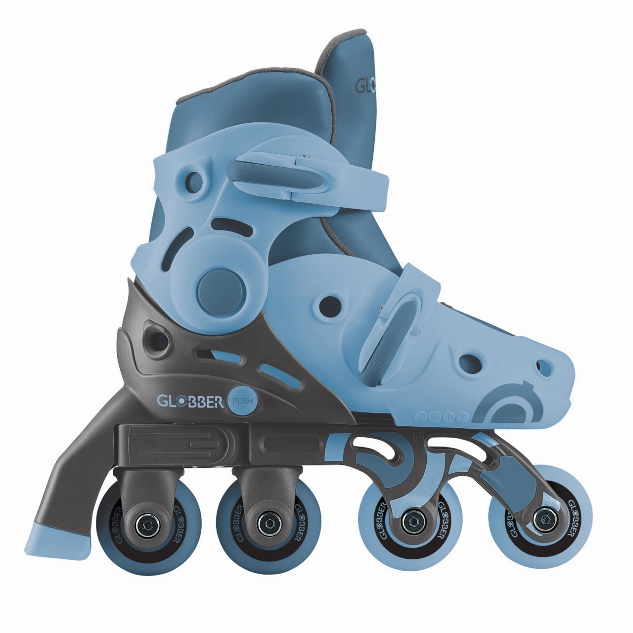Globber Learning Inline Skates 2 In 1 - Ash Blue Everyday learning