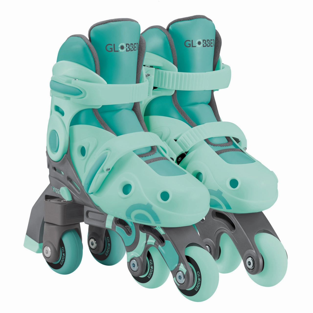Globber Learning Inline Skates 2 In 1 - Mint Young learners Playroom adventures begin here