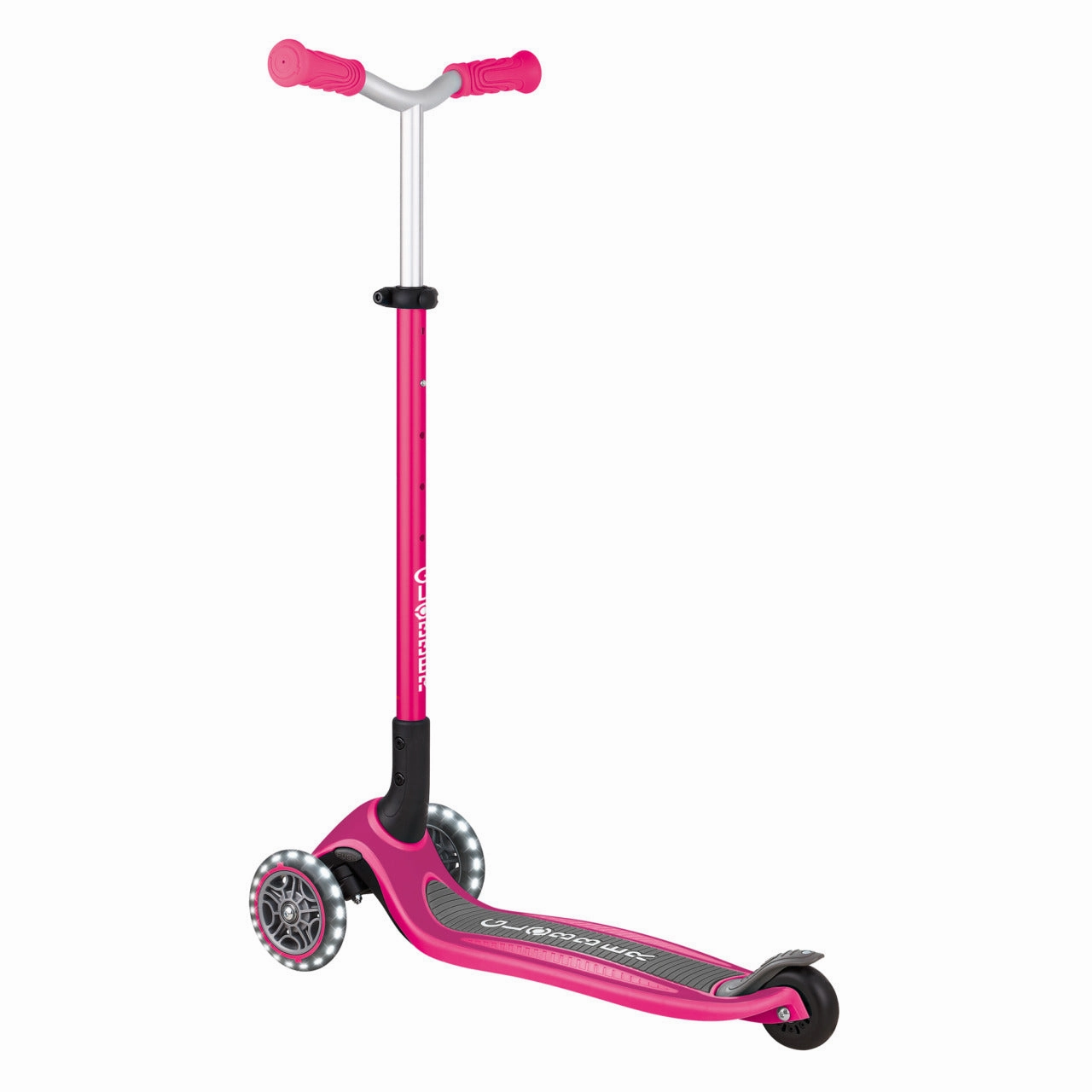 Globber Master Lights Foldable Scooter - Fuchsia (4 - 14Y) Play-based education Tiny thinkers