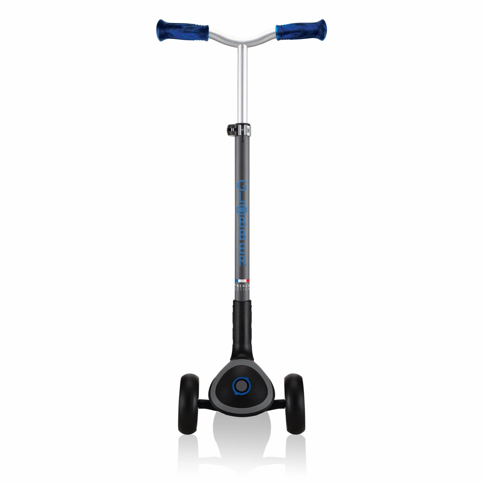 Globber Master Prime Foldable Scooter - Black / Navy Blue (4 - 14Y) Active learners Growth tools
