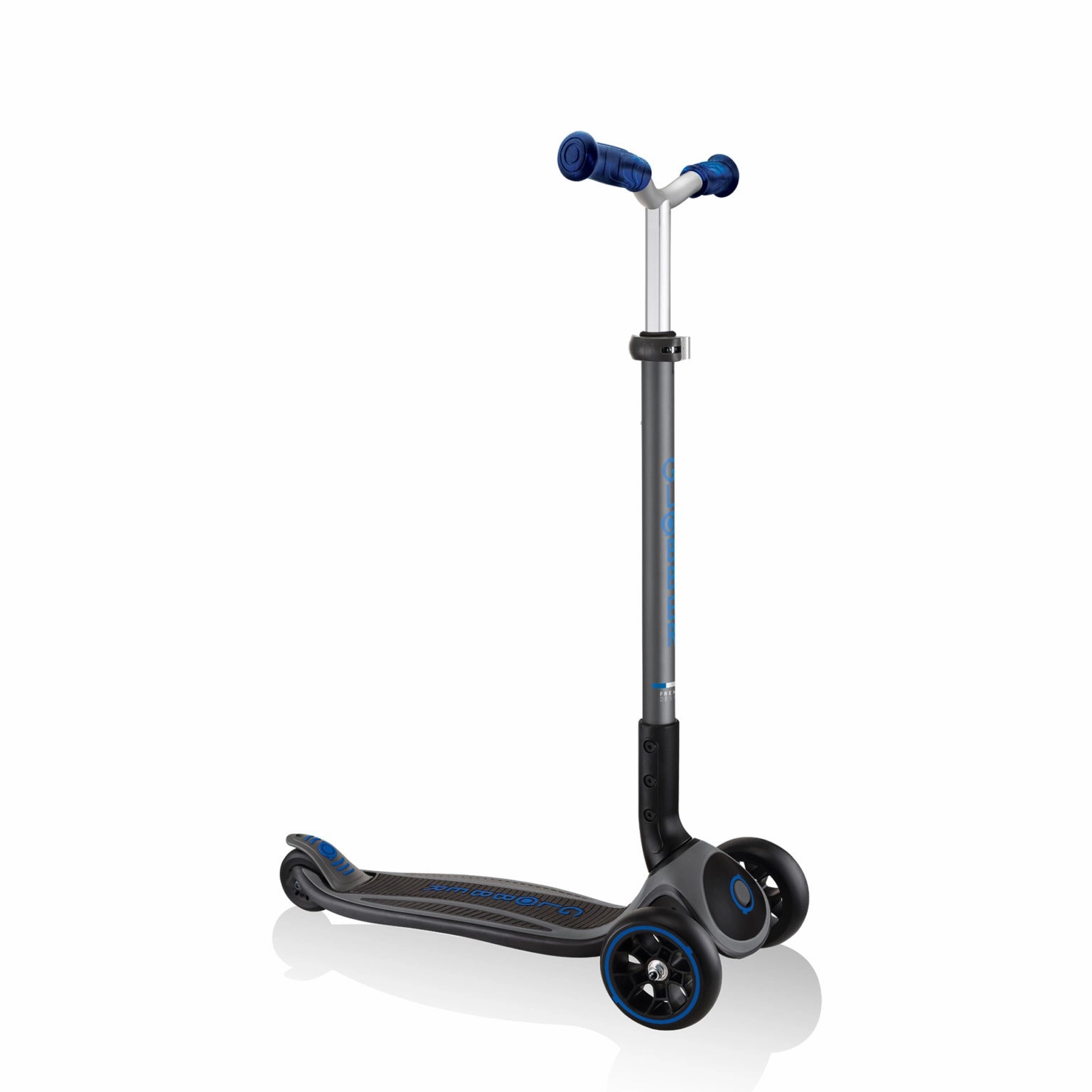 Globber Master Prime Foldable Scooter - Black / Navy Blue (4 - 14Y) First explorers