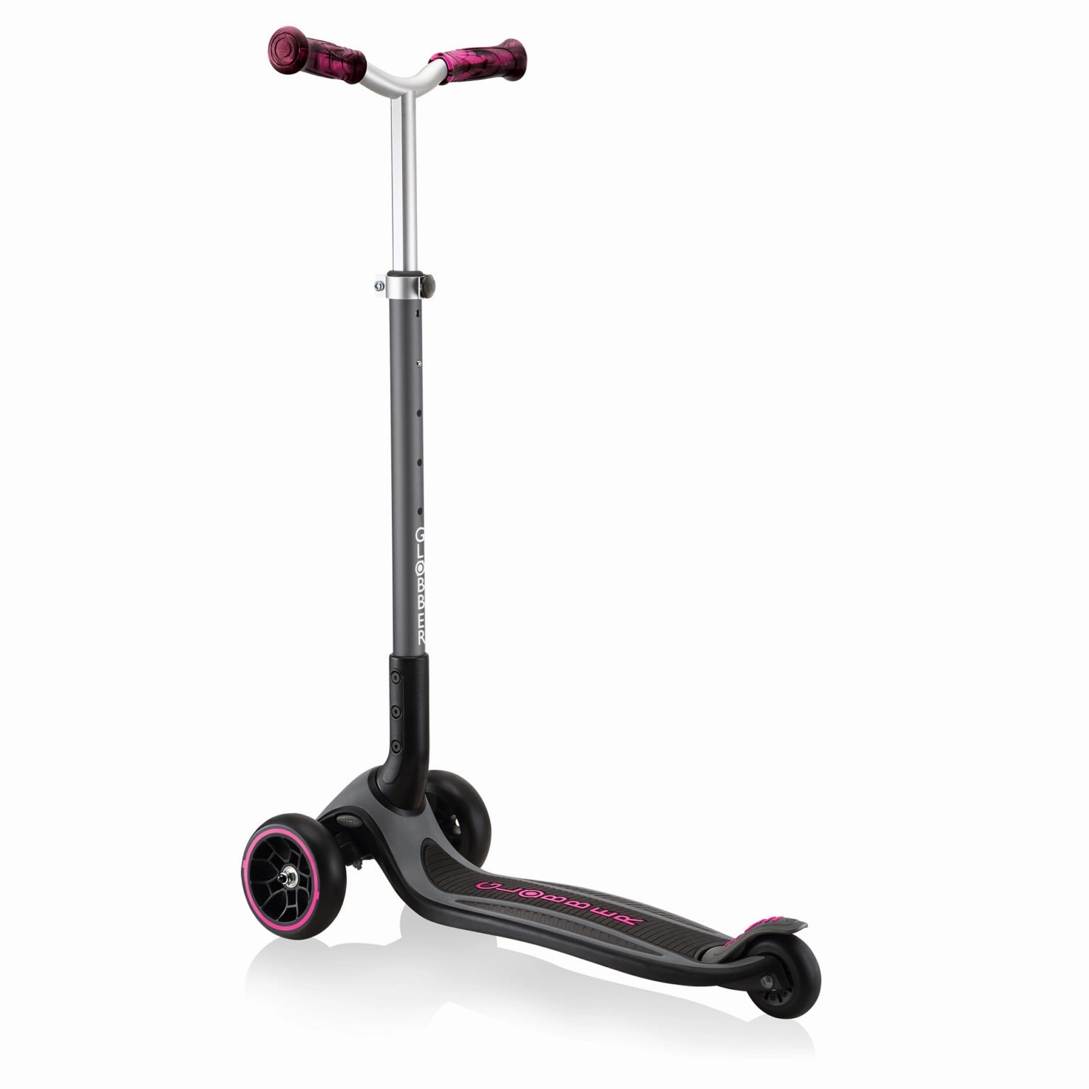 Globber Master Prime Foldable Scooter - Black / Neon Pink (4 - 14Y) Enrichment activities