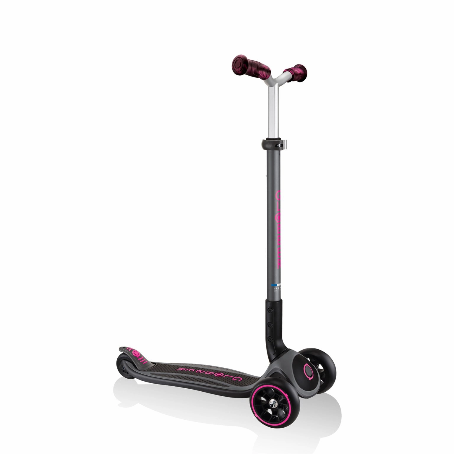 Kids essentials Globber Master Prime Foldable Scooter - Black / Neon Pink (4 - 14Y)