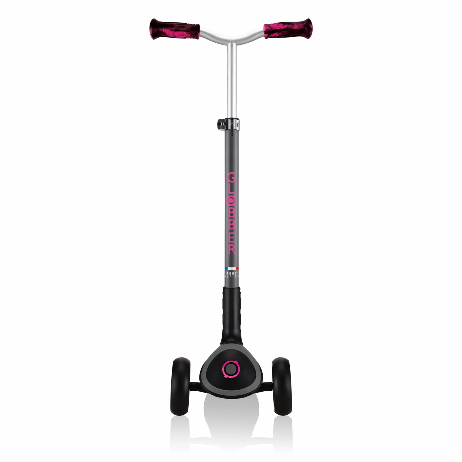 Globber Master Prime Foldable Scooter - Black / Neon Pink (4 - 14Y) Little hands Smart activities for young learners