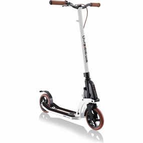 Globber One K 180 Foldable Scooter With Brake - Vintage White (14Y ) Exploration gear