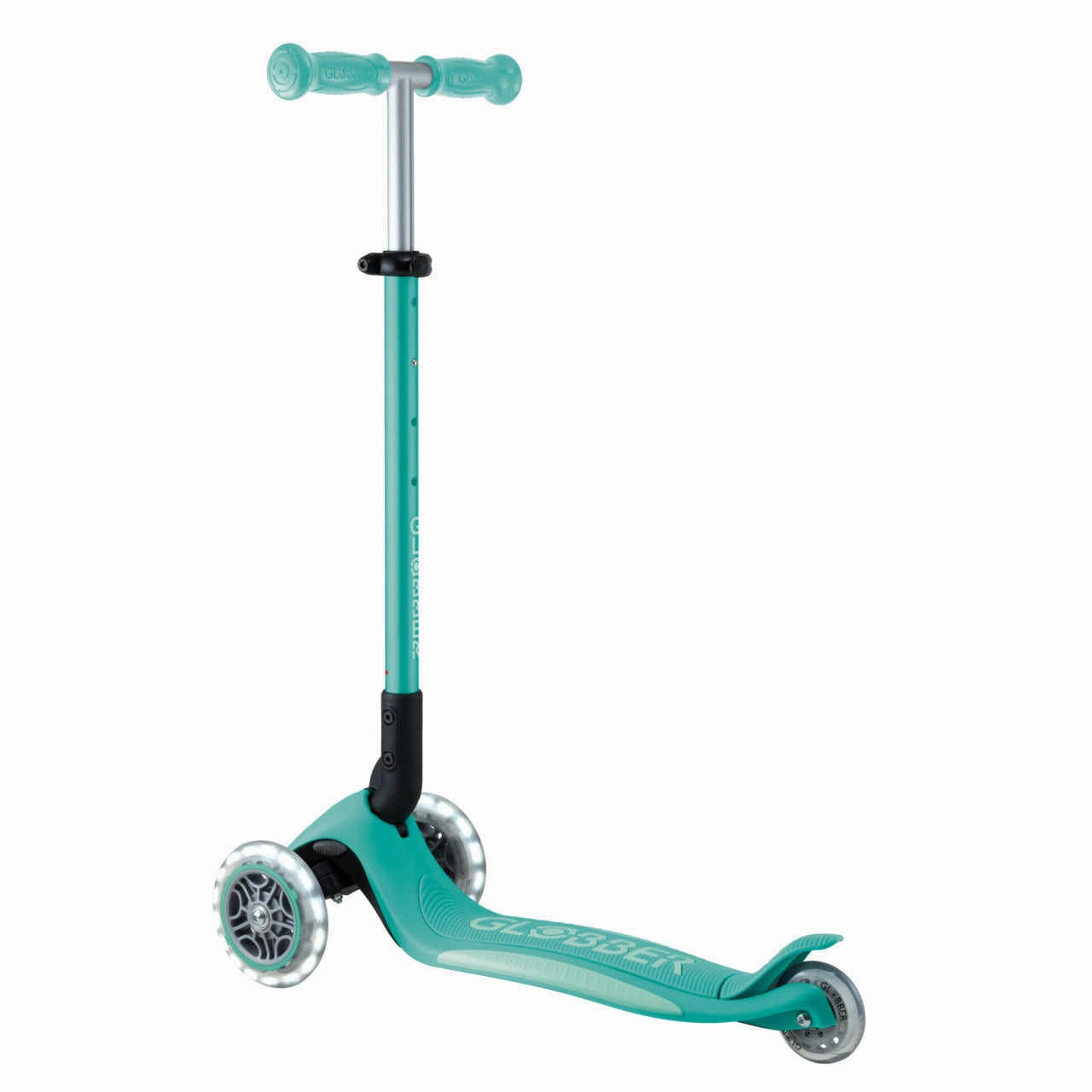 Kid-focused experiences Smart & fun Globber Primo Foldable Plus Lights V2 Scooter - Dark Mint / Mint (3 - 9Y )