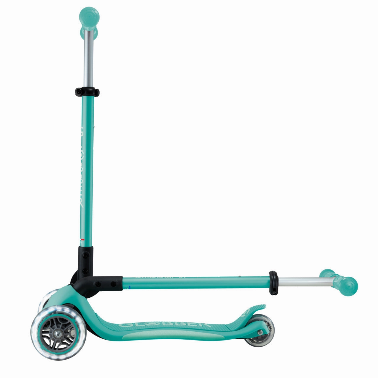 Creative kids Globber Primo Foldable Plus Lights V2 Scooter - Dark Mint / Mint (3 - 9Y )