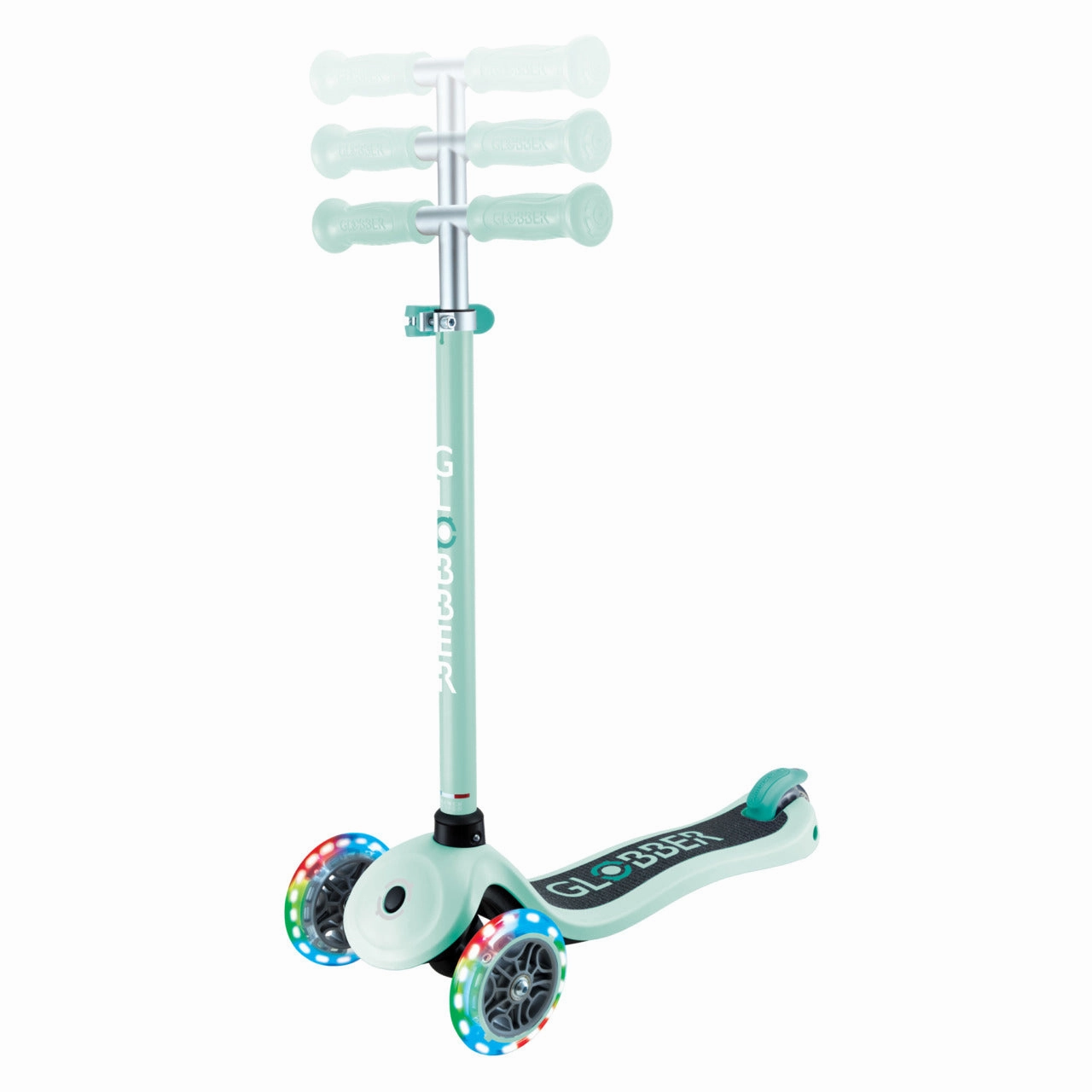 Early discovery Learn at home Globber Primo Lights V2 Scooter - Dark Mint / Mint (3 - 7Y )