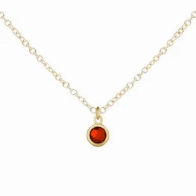 Gold Birthstone Necklace Holistic Smart little ones