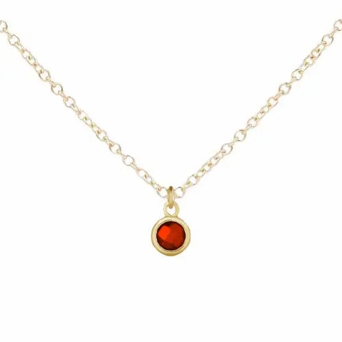 Gold Birthstone Necklace Holistic Smart little ones