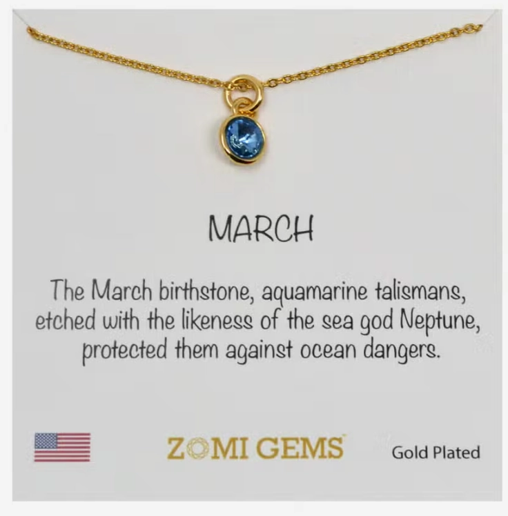 Growth tools Early discovery Gold Birthstone Necklace