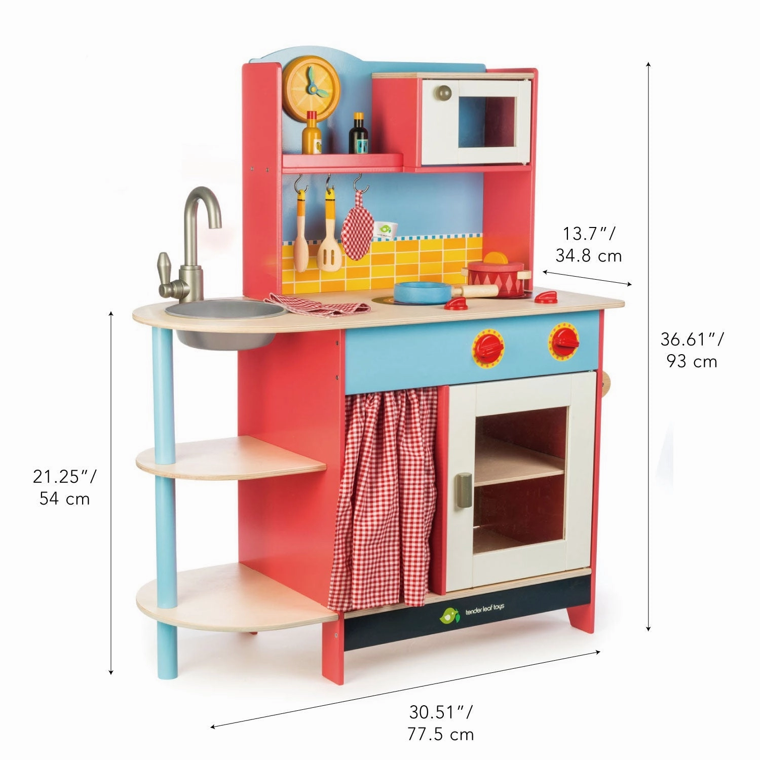 Grand Wooden Play Kitchen Curious minds