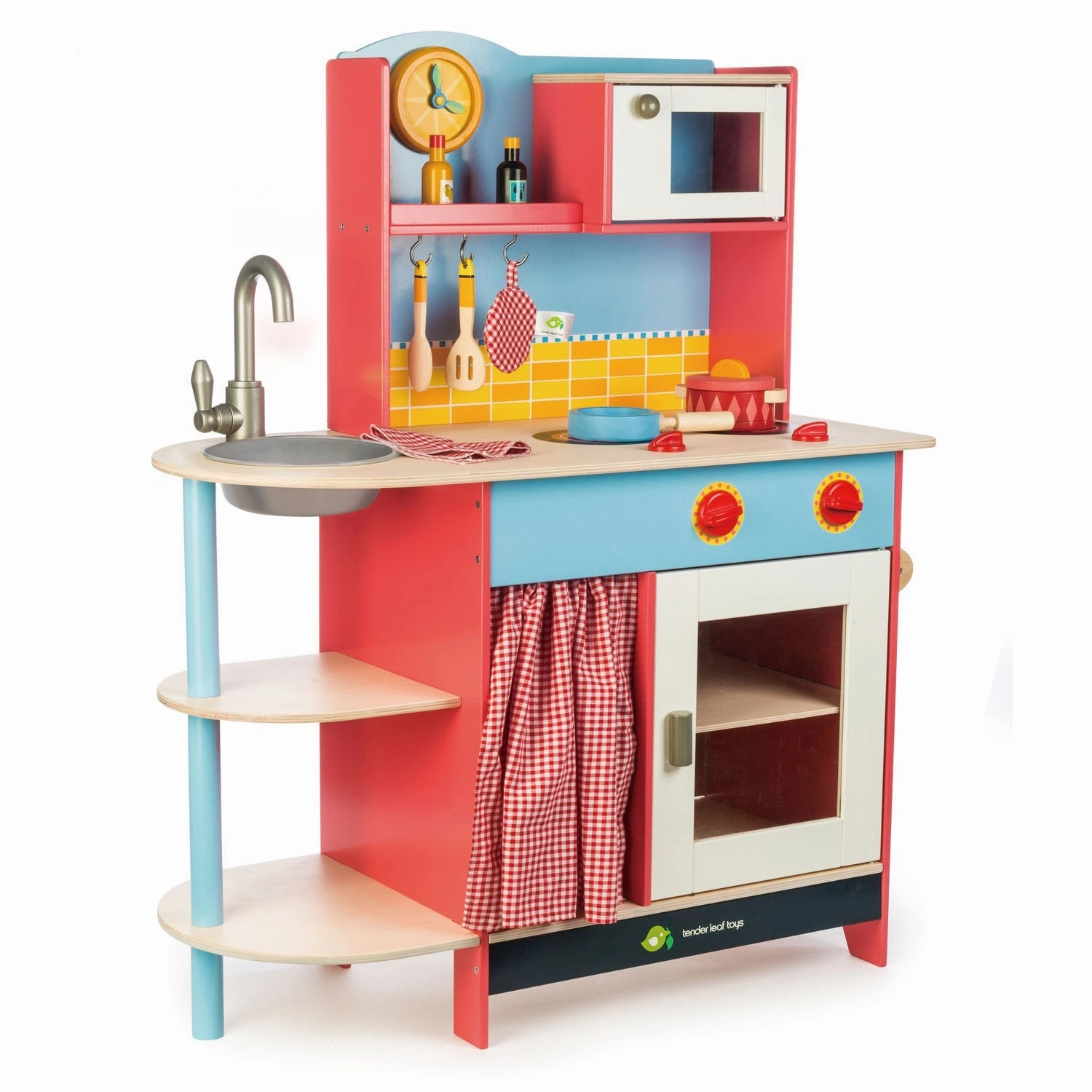 Grand Wooden Play Kitchen Little learners