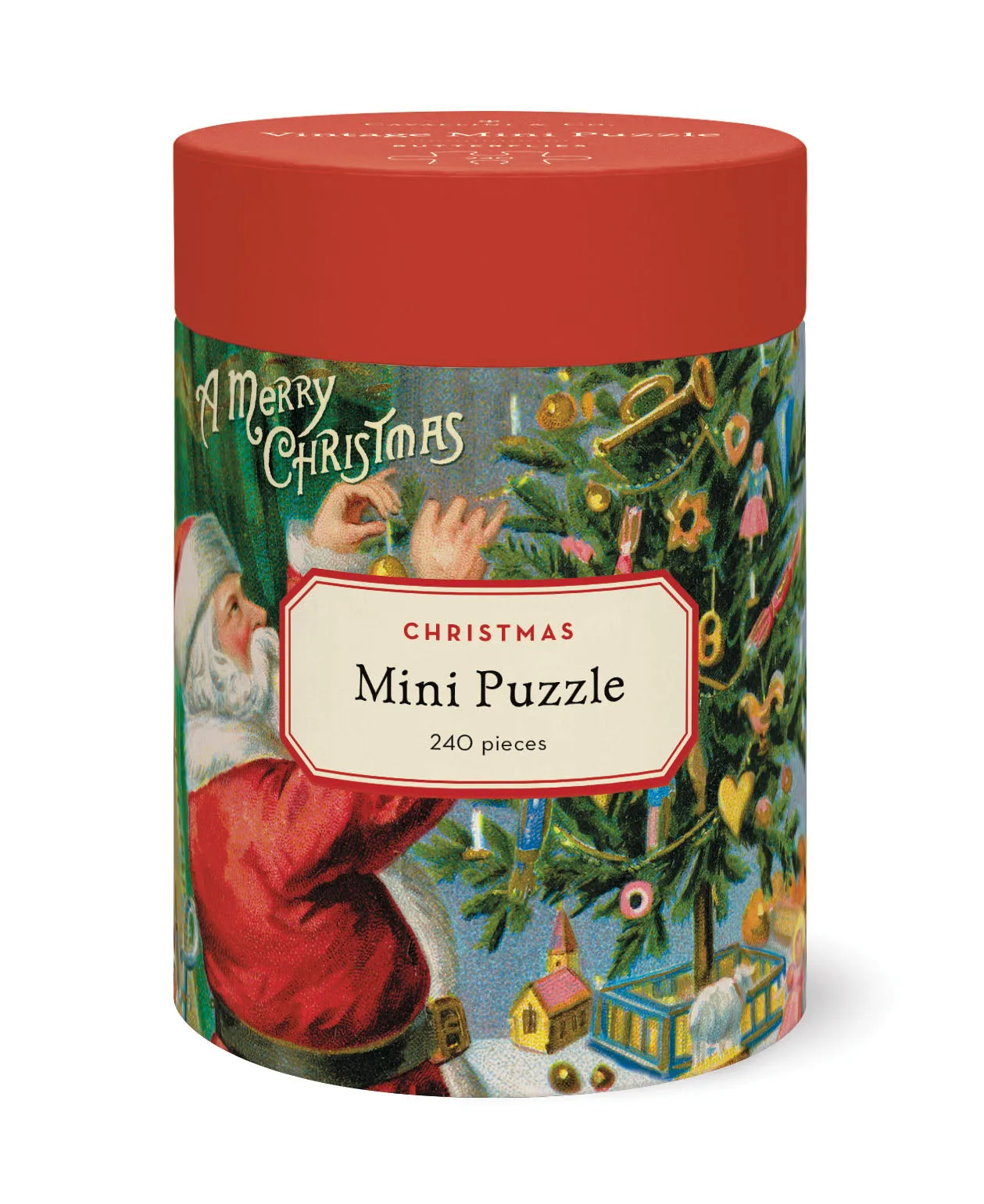 Learn at home Tiny thinkers Cavallini & Co. Santa Claus 240 Piece Mini Puzzle