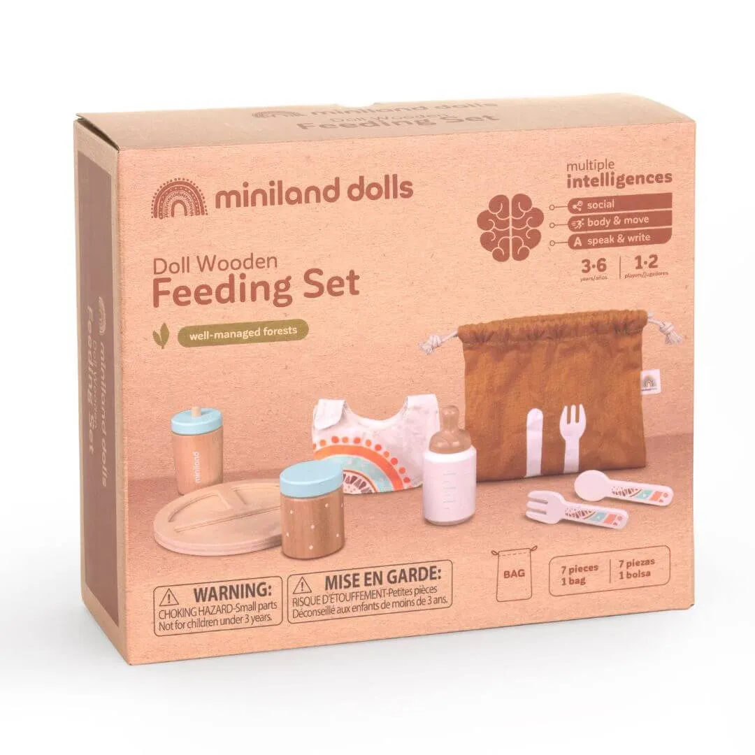 Wooden Doll Feeding Set Little creators Moments of imagination