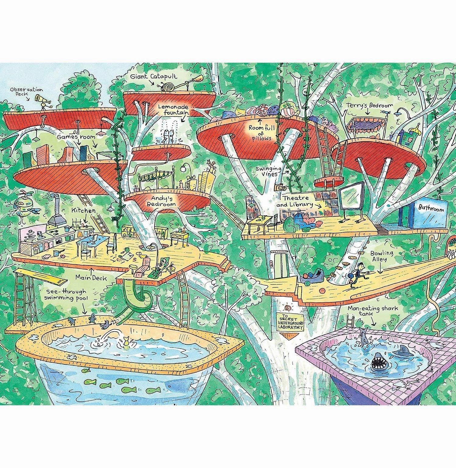 13:Storey Treehouse: Colour Edition [Paperback] Andy Griffiths Terry Denton Growing minds