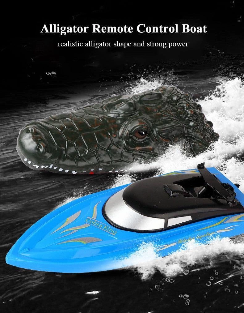 Alligator Head 2-In-1 Remote Controlled Rc Speed Boat Play-based education Kids essentials