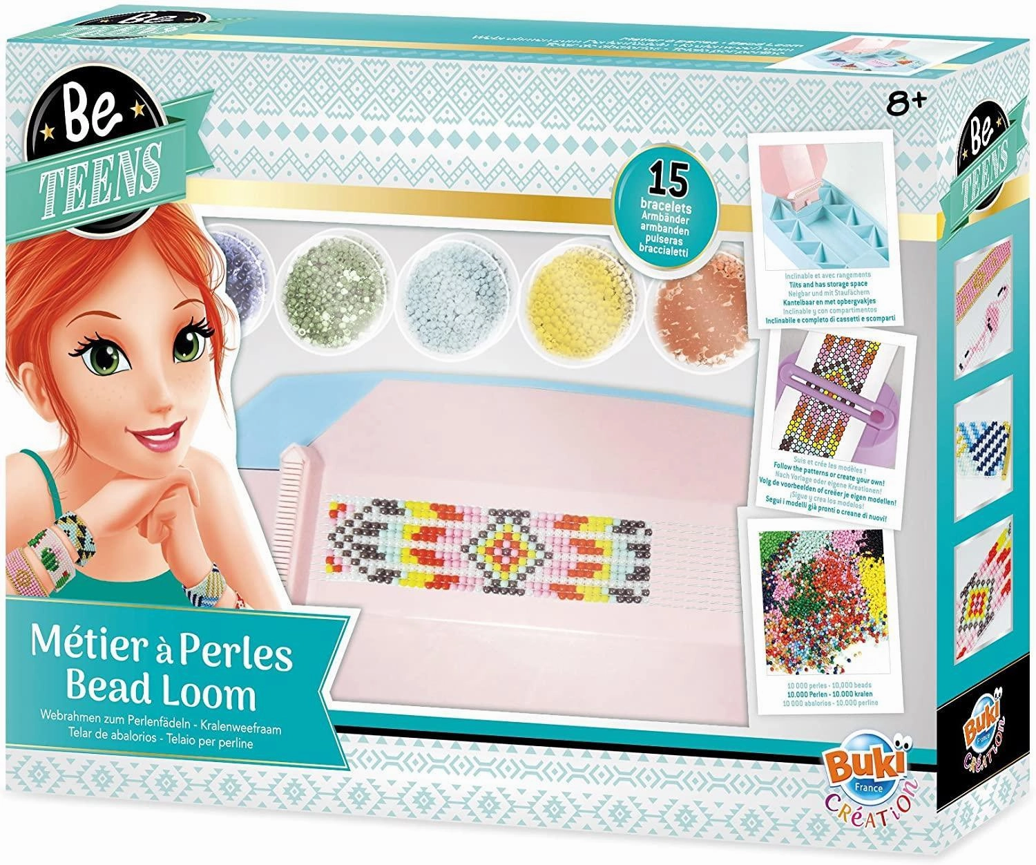 Playroom learning Kids discovery tools Buki France Be001 Be Teens Jewellery Bead Loom