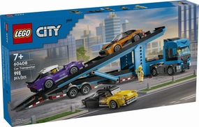 Learning through play City Car Transporter Truck With Sports Cars