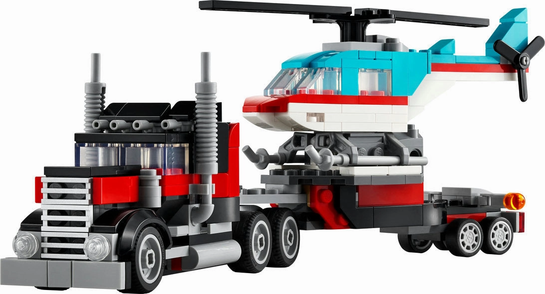 Creator Flatbed Truck With Helicopter Kids essentials