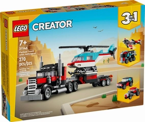 Creator Flatbed Truck With Helicopter Play-based education Play & learn