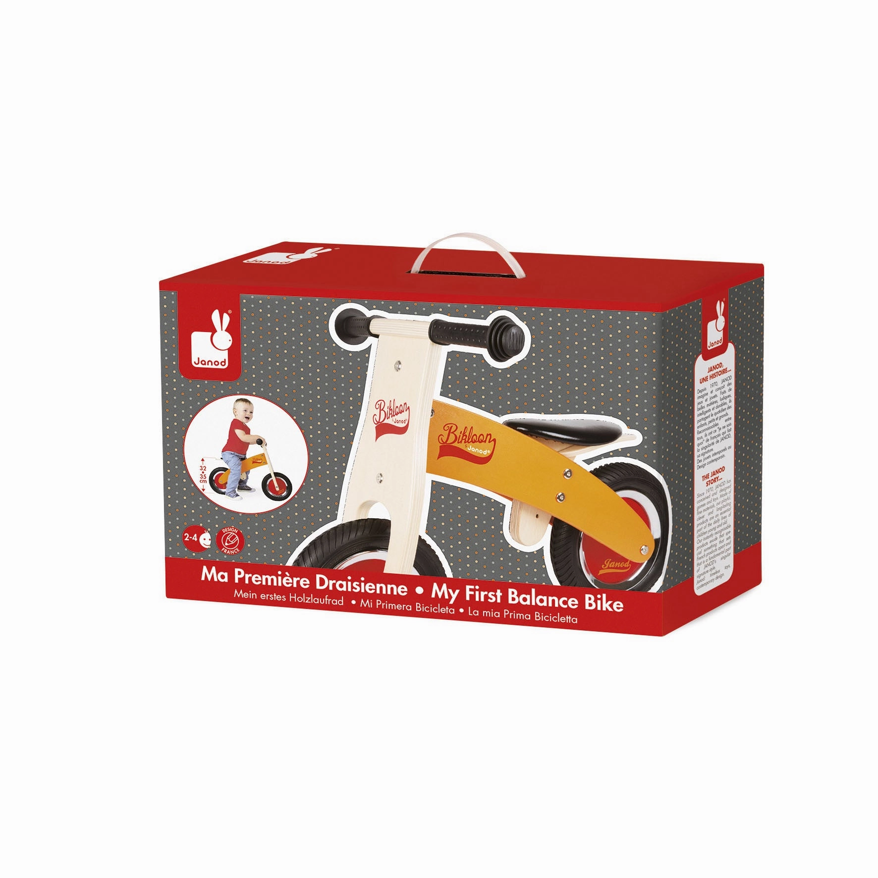 Exploration gear Janod My First Orange And Red Little Bikloon Balance Bike