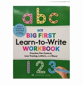 My Big First : Learn:To:Read Workbook : Practice Pen Control Line Tracing Letters And More! [Paperback] Rockridge Press Little hands Enrichment activities