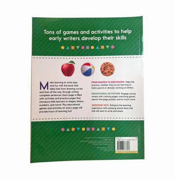 Educational fun Tiny thinkers My Big First : Learn:To:Read Workbook : Practice Pen Control Line Tracing Letters And More! [Paperback] Rockridge Press